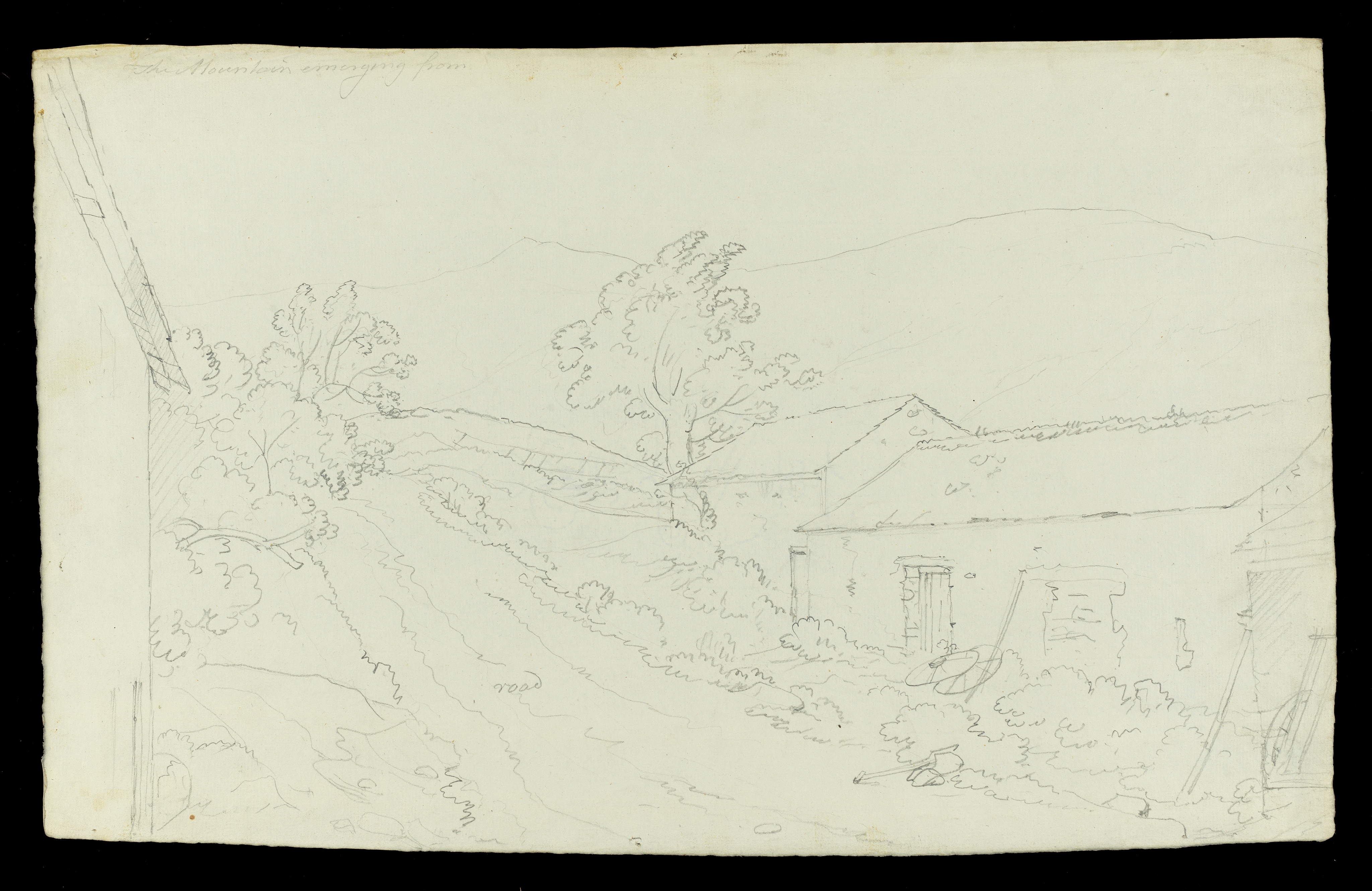 Drawing by unknown artist; 'Head of a Boy or Youth,' drawn in pen and ink; height 8 1/8 in 6 3/8 in
