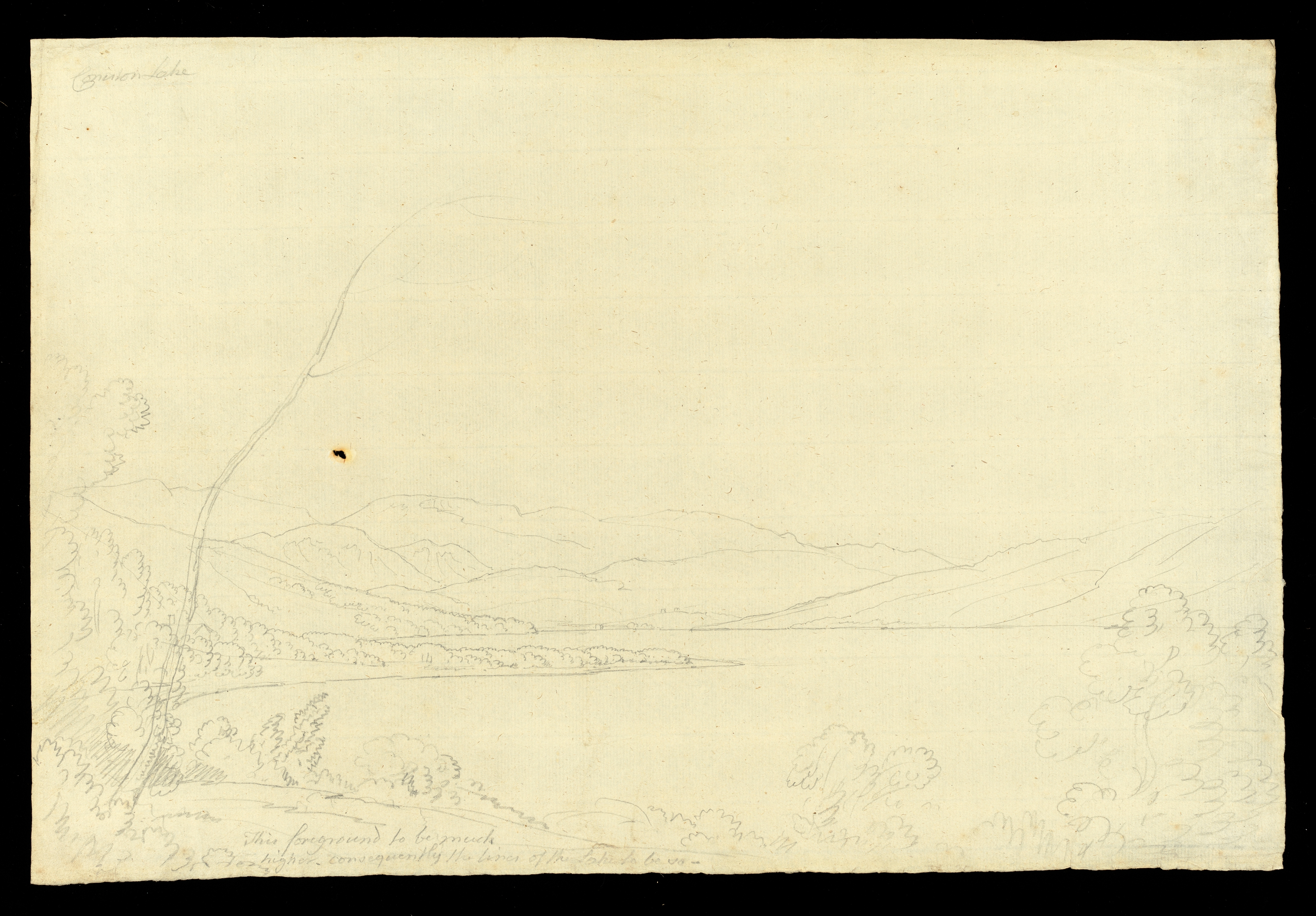 Drawing by unknown artist; 'Head of a Boy or Youth,' drawn in pen and ink; height 8 1/8 in 6 3/8 in