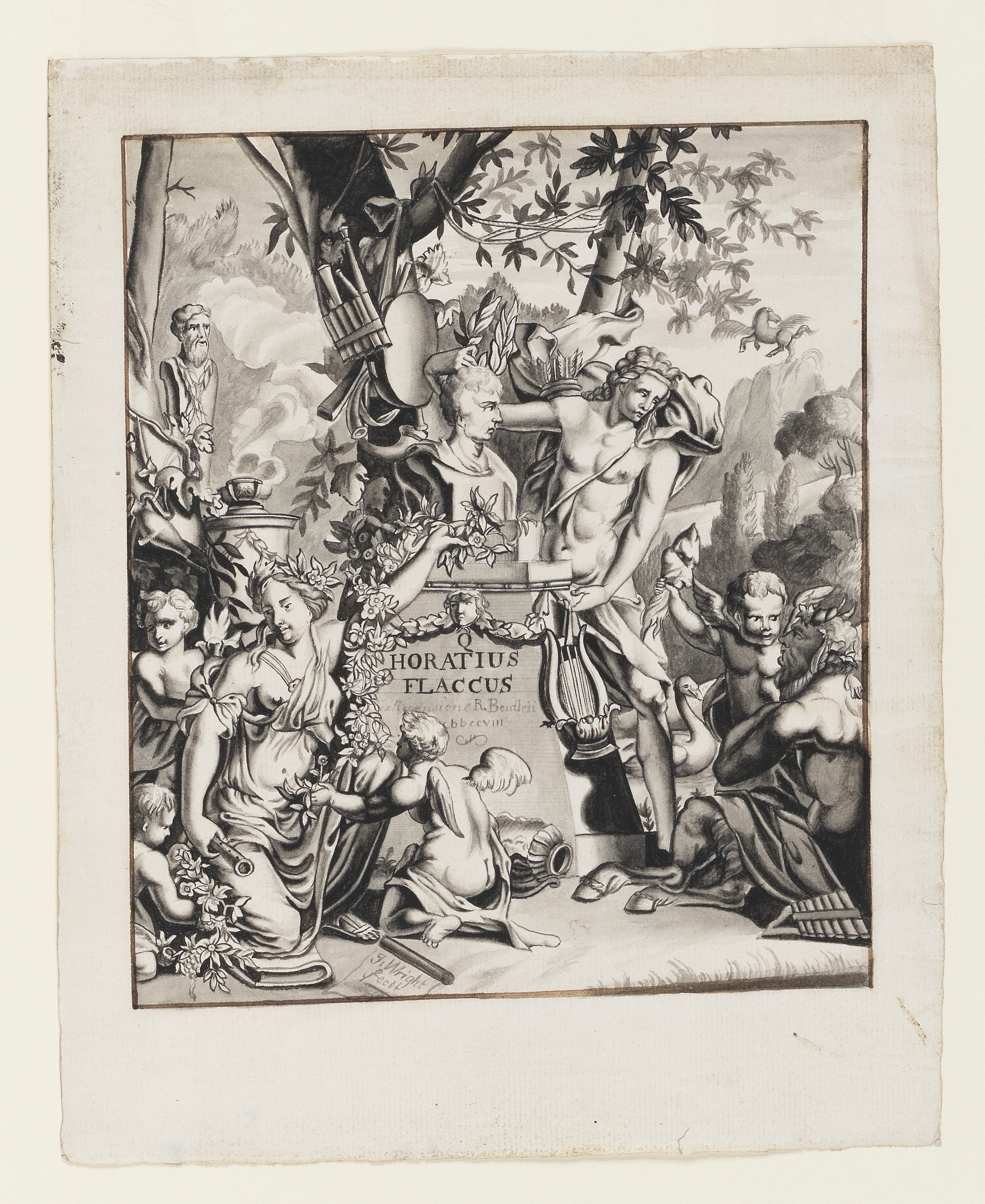 Drawing of a child, facing right, identified as a study for a portrait of the artist's daughter, Anna Romana Wright. Inscribed on the recto, along the bottom edge (handwritten in pencil): 'Wright's daughter Anna Romana Wright Born at Rome', and beneath the sheet, on the mount (handwritten in pencil): 'afterwards Mrs Cade'. Made by Joseph Wright of Derby (1734 - 1797), c.1776 - 1777. Pencil and conte crayon on paper. Displayed in a cream window mount.