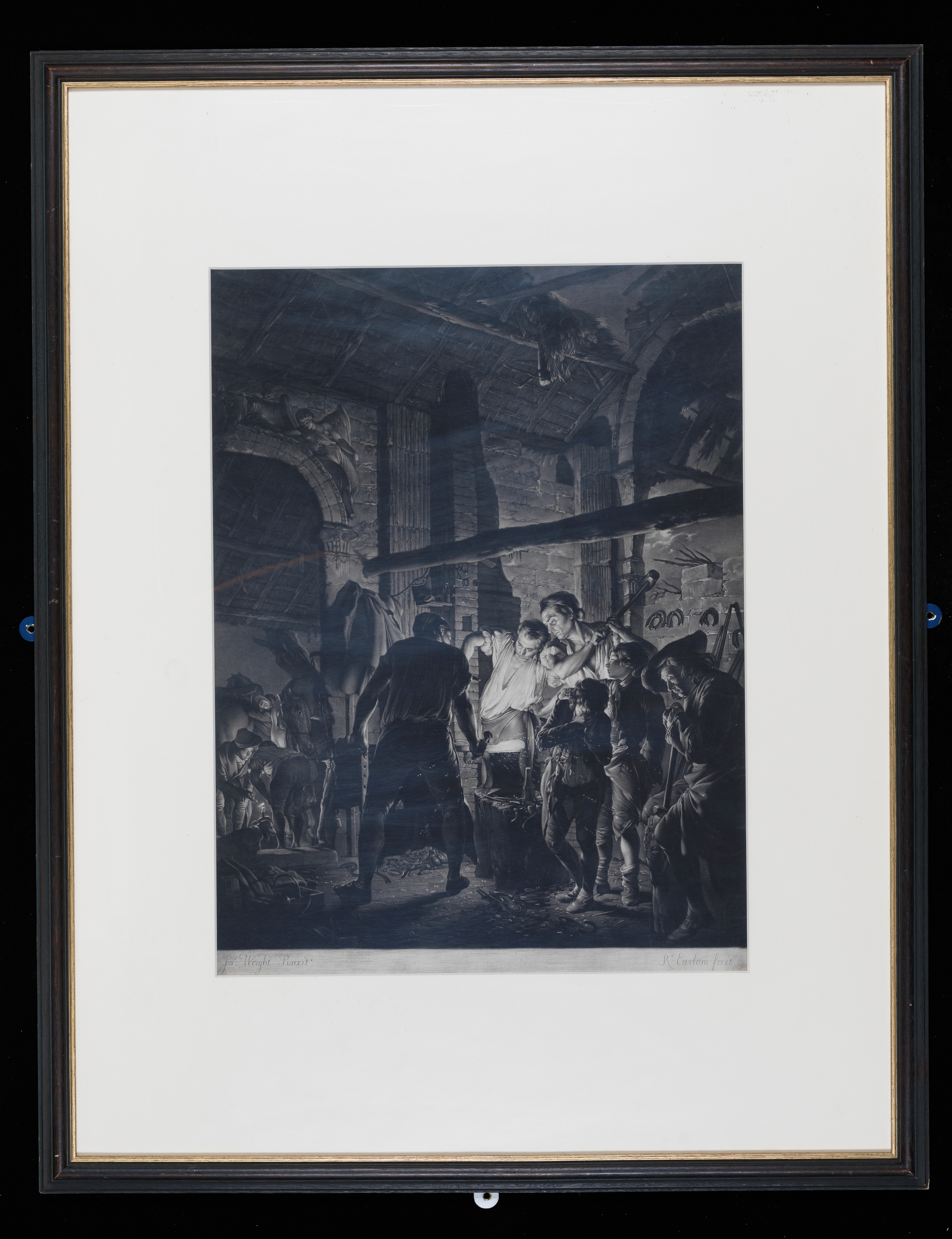 Oil painting, 'The Dead Soldier, from John Langhorne's 'Country Justice' after Joseph Wright.  66 x 86.3.; Oil painting; 'The Dead Soldier'; 26 in x 34 in; Nicolson rejects this work as by Wright. Compare to his pl.281 Cat.240, version s/d 1789; c.1789 (or after, if a copy); height 26 in, width 34 in; Oil painting; 'The Dead Soldier'; 26 in x 34 in; Graves Gallery 1910 GLAZED